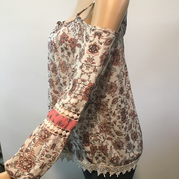 Penelope cold shoulder floral long sleeve size S - Picture 11 of 14